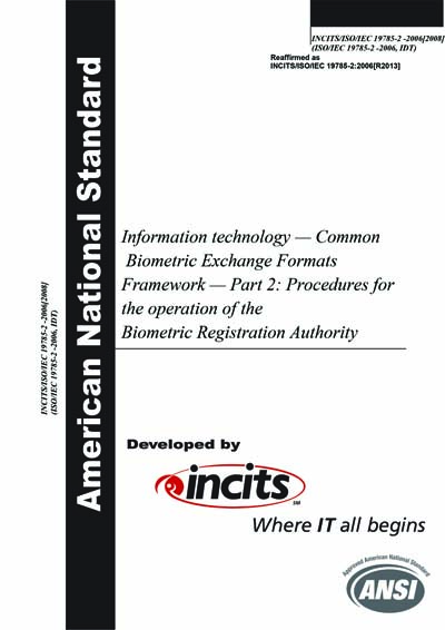 Standards PDF Cover Page